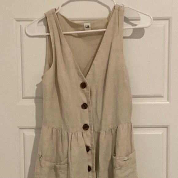 GAP Button-Front Midi Dress - Picture 2 of 7